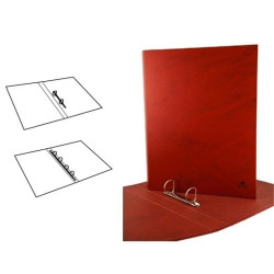 (082NF6) MARIOLA CARPETA ANILLAS MIXTAS 2 X 40MM FOLIO CARTÓN FORRADO PLASTIFICADO MATE CUERO