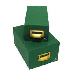 (1-1000) MARIOLA FICHERO CARTÓN FORRADO GELTEX 1000 FICHAS DE 95X65 VERDE