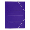 (1045) MARIOLA CARPETA CARTÓN BÁSICA 500GR CUARTO C/GOMAS SOLAPA 24X19CM CARTÓN MATE AZUL