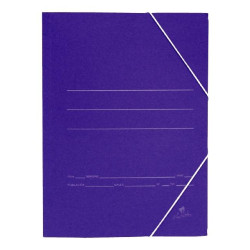 (1080) MARIOLA CARPETA CARTÓN SENCILLA 500 GR GOMAS FOLIO AZUL MATE -20U-