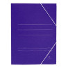 (1085) MARIOLA CARPETA CARTÓN BÁSICA 500GR GOMAS SOLAPA FOLIO 34X25CM CARTÓN MATE AZUL -20U-