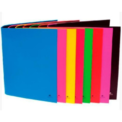 (284FP) MARIOLA CARPETA ANILLAS 4 X 25MM FOLIO CARTÓN FORRADO PLASTIFICADO MATE C/SURTIDOS