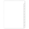 (3010) MARIOLA SEPARADORES 10 POSICIONES A4 SIN TALADRO CARTULINA 180GR PACK 10 UD BLANCO