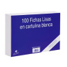 (3115L) MARIOLA FICHA LISA 215X160MM CARTULINA 180GR BLANCO PAQUETE DE 100