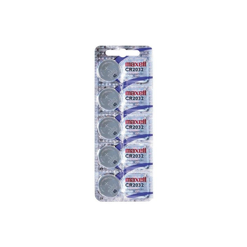 (CR2032 E-B5 MXL) MAXELL PILAS PLANAS DE LITIO 3V - CR2032 -PACK 5- (CR2032 E-B5 MXL) MAXELL PILAS PLANAS DE LITIO 3V - CR2032 -PACK 5-