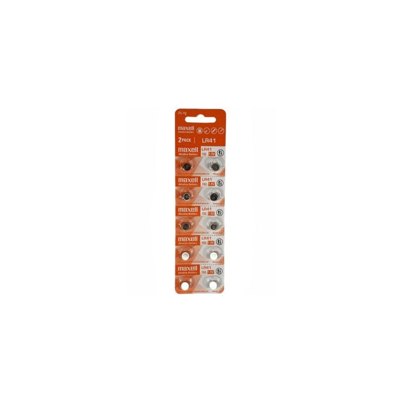 (LR0041-B10 MXL) MAXELL PILAS PLANAS ALCALINAS 1 (LR0041-B10 MXL) MAXELL PILAS PLANAS ALCALINAS 1