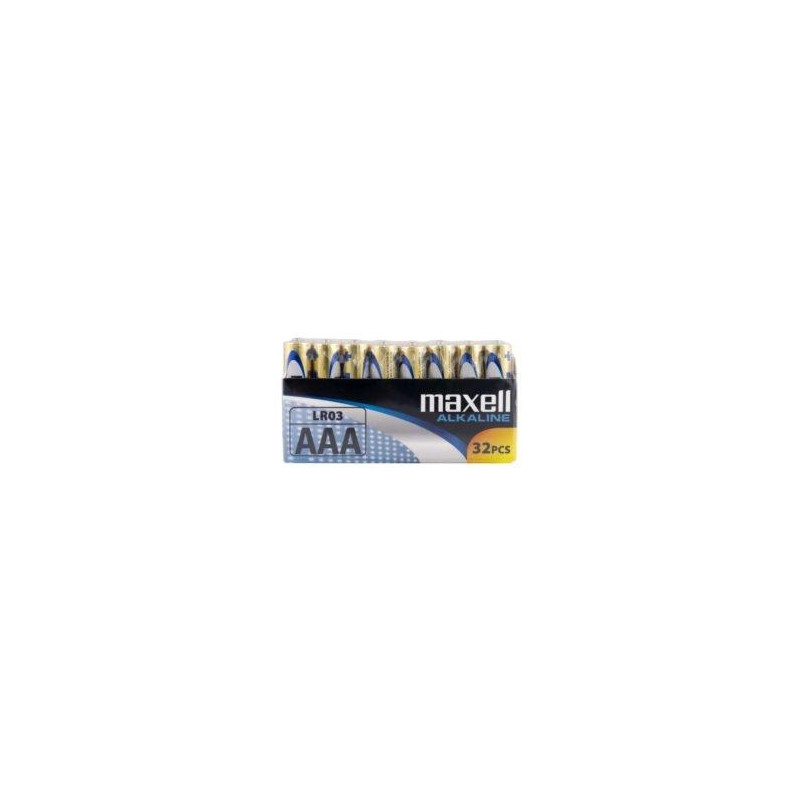 (LR03-32PK PACK SHRIN) MAXELL PILAS ALCALINAS AAA - LR03- PACK 32 UDS (LR03-32PK PACK SHRIN) MAXELL PILAS ALCALINAS AAA - LR03- PACK 32 UDS