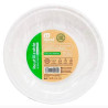 (5000R) PLATO LLANO REDONDO  17CM REUTILIZABLE BLANCO -100U-