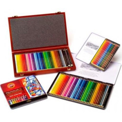 (3824) MICHEL SET DE LÁPICES POLYCOLOR C/SURTIDOS CAJA METÁLICA 24 UD