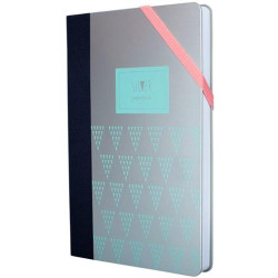 (57052SGR) MILAN LIBRETA PAPERBOOK MEDIANA 208 PAG CIERRE CON GOMA 21X14
