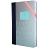 (57052SGR) MILAN LIBRETA PAPERBOOK MEDIANA 208 PAG CIERRE CON GOMA 21X14