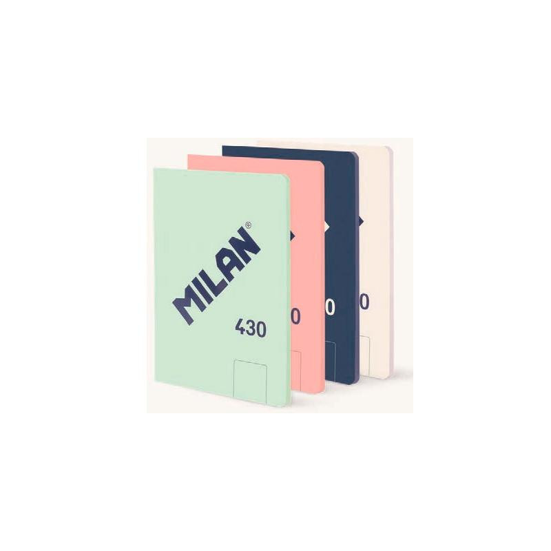 (57251G48X4) MILAN LIBRETA ENCOLADA A5 48H PAPEL 95GR LISO COLECCIÓN 430 SINCE 1918 SURTIDO PACK 4 UD (57251G48X4) MILAN LIBRETA ENCOLADA A5 48H PAPEL 95GR LISO COLECCIÓN 430 SINCE 1918 SURTIDO PACK 4 UD