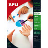 (11817) APLI PAPEL FOTOGRÁFICO A4 160GR LÁSER DOBLE CARA PAQUETE 100H BLANCO BRILLO