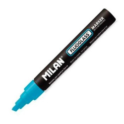 (591295212) MILAN FLUOGLASS ROTULADOR BORRABLE AZUL