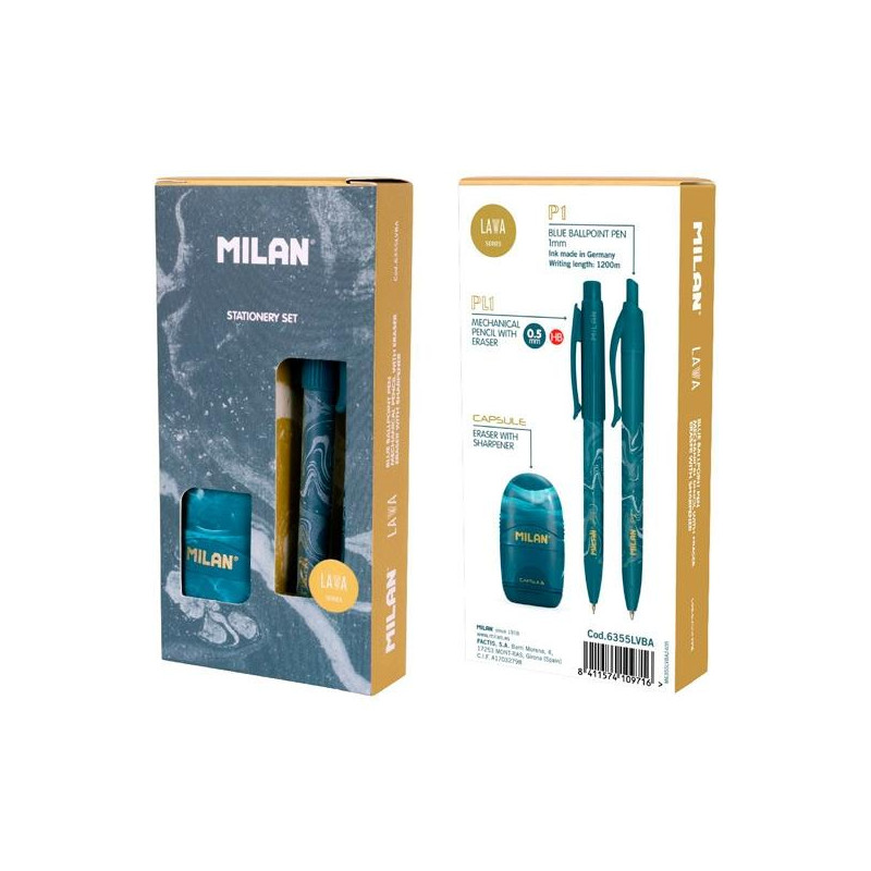 (6355LVBA) MILAN CAJA REGALO SERIE LAVA CON BOLÍGRAFO P1 (6355LVBA) MILAN CAJA REGALO SERIE LAVA CON BOLÍGRAFO P1