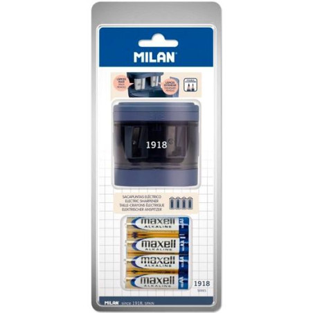 (BWM10278B) MILAN AFILALÁPICES ELÉCTRICO MAXI-REGULAR SERIE 1918 C/DEPÓSITO AZUL MARINO BLISTER