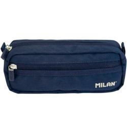 (081148SNCB) MILAN PORTATODO RECTANGULAR 2 CREMALLERAS SERIE 1918 AZUL MARINO