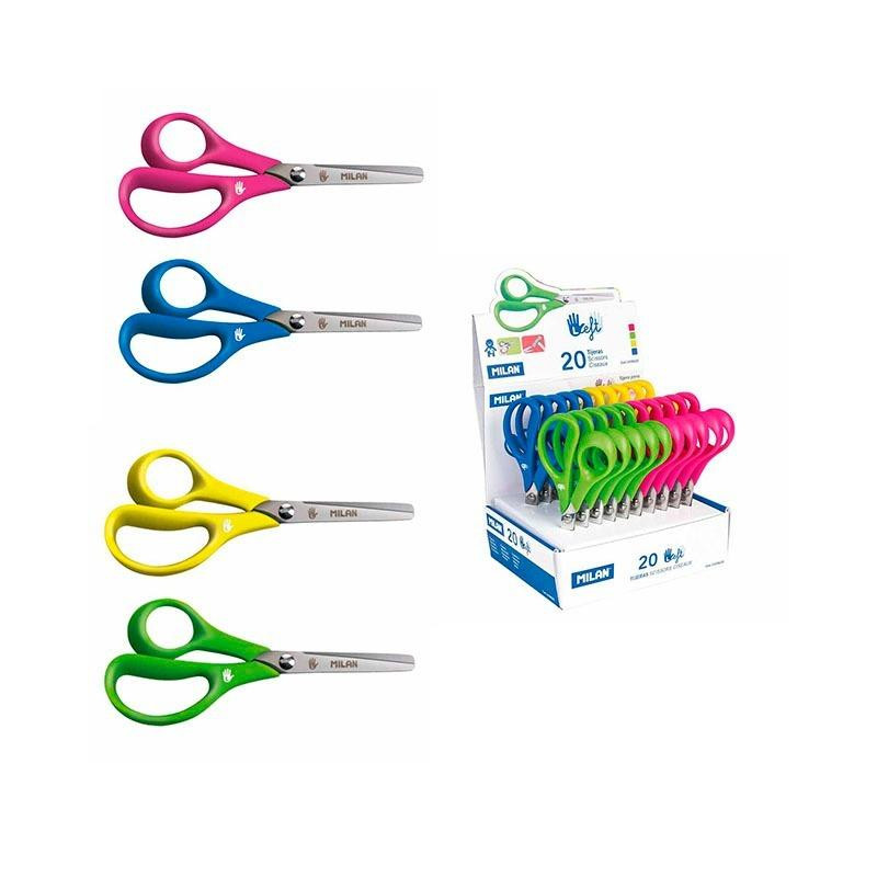 (1439620) MILAN TIJERAS ESCOLARES ZURDOS 14CM ASIMÉTRICAS C/SURTIDOS (1439620) MILAN TIJERAS ESCOLARES ZURDOS 14CM ASIMÉTRICAS C/SURTIDOS