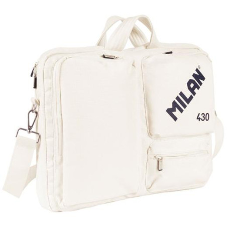 (624303SNCBG) MILAN MALETÍN PARA PORTÁTIL 17" COLECCIÓN 430 SINCE 1918 BEIGE