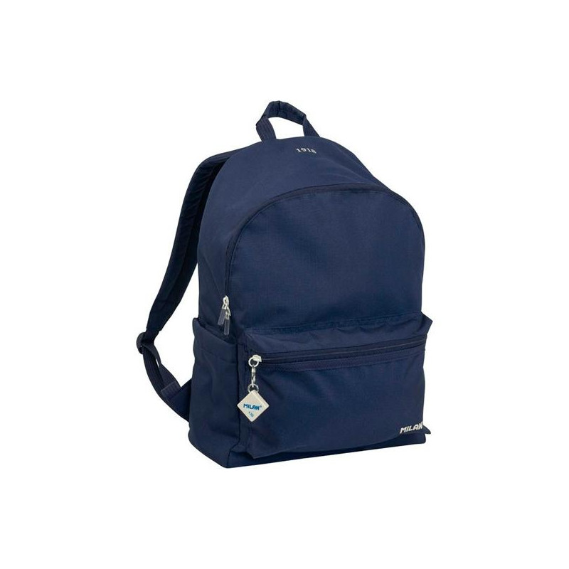 (624605SNCB) MILAN MOCHILA URBANA CLASICA 2 CREMALLERAS 22L SERIE 1918 AZUL MARINO (624605SNCB) MILAN MOCHILA URBANA CLASICA 2 CREMALLERAS 22L SERIE 1918 AZUL MARINO