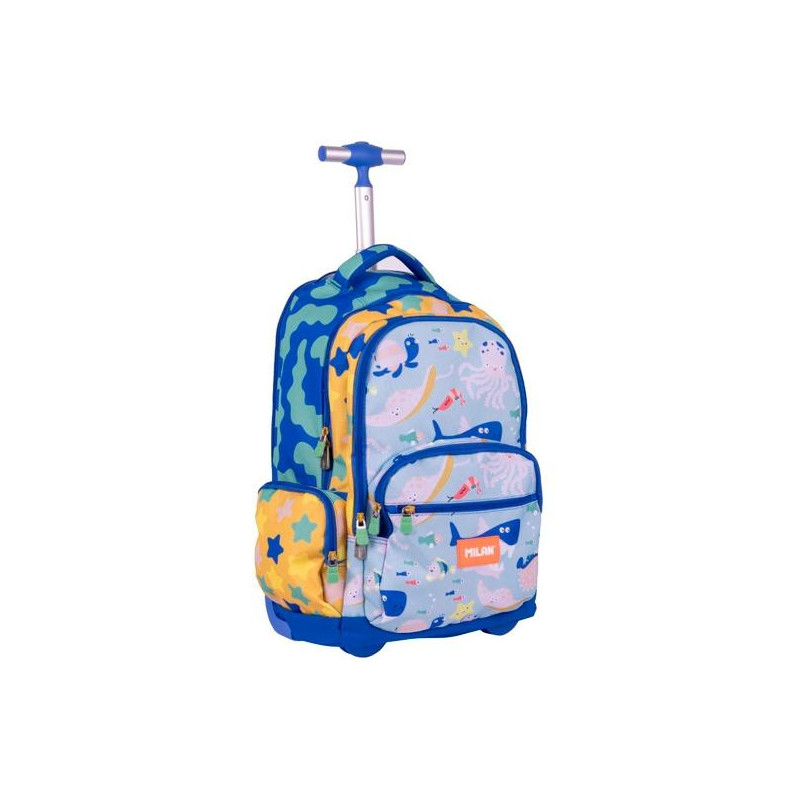 (625601BD) MILAN MOCHILA CON RUEDAS 6 CREMALLERAS 25L SERIE ESPECIAL BLUE ODYSSEY (625601BD) MILAN MOCHILA CON RUEDAS 6 CREMALLERAS 25L SERIE ESPECIAL BLUE ODYSSEY