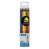 (752306) MILAN LÁPICES DE COLORES FLUO TRIANGULARES C/SURTIDOS ESTUCHE 6 UD