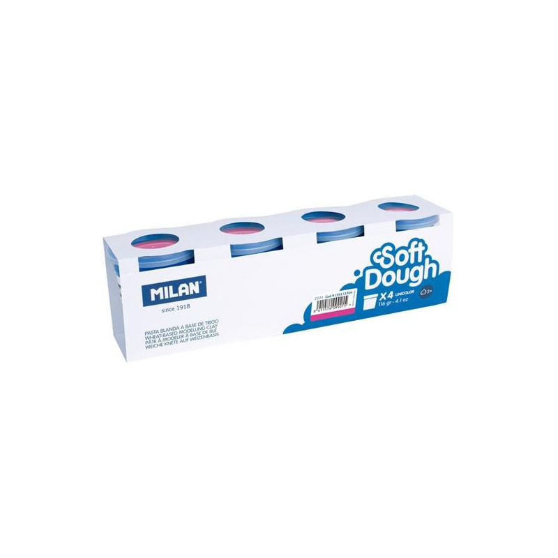 (9135113304) MILAN PASTA BLANDA SOFT DOUGH BOTE 116GR ROSA CAJA 4 UD (9135113304) MILAN PASTA BLANDA SOFT DOUGH BOTE 116GR ROSA CAJA 4 UD