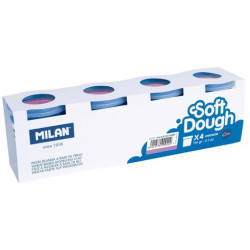 (9135114004) MILAN PASTA BLANDA SOFT DOUGH CAJA 4 BOTES 116GR LILA
