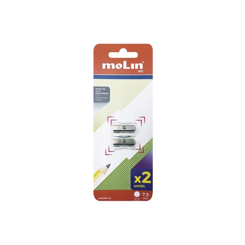 (AMS960-02) MOLIN AFILALÁPICES 1 AGUJERO METAL BLISTER 2U (AMS960-02) MOLIN AFILALÁPICES 1 AGUJERO METAL BLISTER 2U