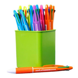 (BMC120-25) MOLIN BOLÍGRAFO 4 COLORES EN 1 C/SURTIDOS BOTE EXPOSITOR 25 UD