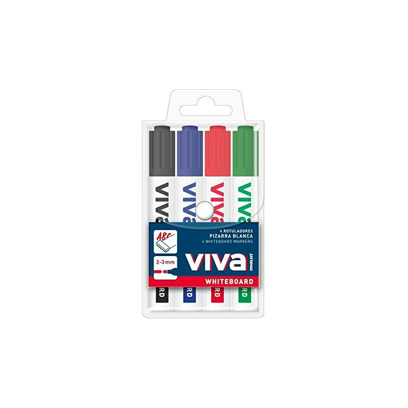 (RWB230-04W) MOLIN ROTULADOR PIZARRA BLANCA VIVA PUNTA REDONDA C/SURTIDOS BLÍSTER 4 UD (RWB230-04W) MOLIN ROTULADOR PIZARRA BLANCA VIVA PUNTA REDONDA C/SURTIDOS BLÍSTER 4 UD