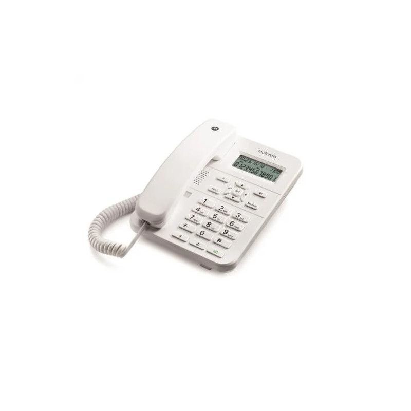 (E08000CT2N1AES) MOTOROLA TELEFONO FIJO C/ CABLE CT202 BLANCO (E08000CT2N1AES) MOTOROLA TELEFONO FIJO C/ CABLE CT202 BLANCO