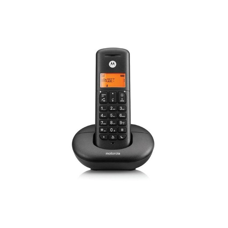 (F52000K50O1AES) MOTOROLA TELEFONO INALAMBRICO E201 NEGRO DECT DIGITAL (F52000K50O1AES) MOTOROLA TELEFONO INALAMBRICO E201 NEGRO DECT DIGITAL