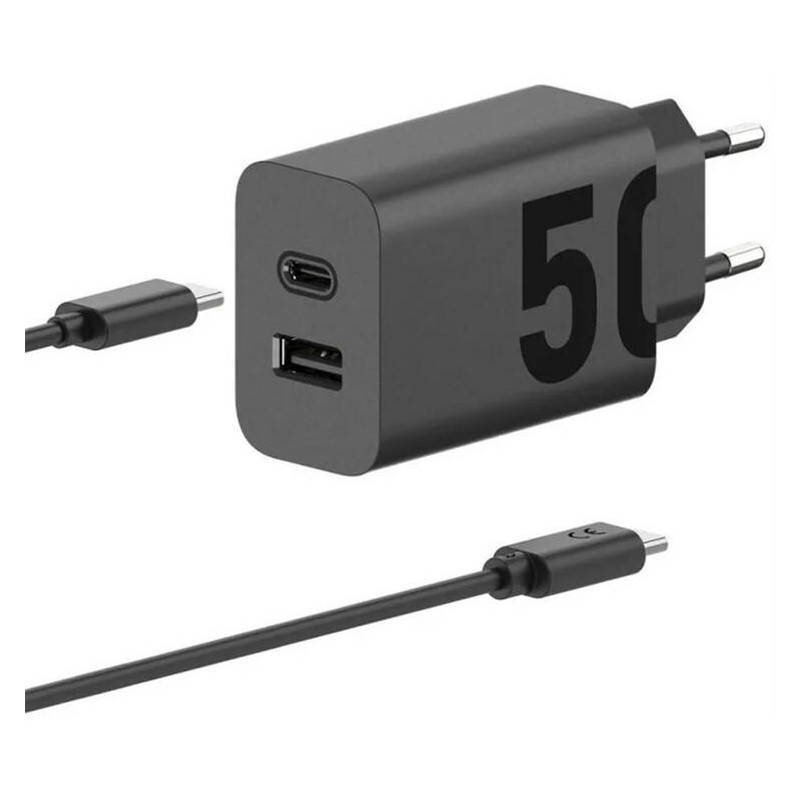 (SJMC502) MOTOROLA CARGADOR PARED CON CABLE USB-C TURBO POWER 50W (SJMC502) MOTOROLA CARGADOR PARED CON CABLE USB-C TURBO POWER 50W