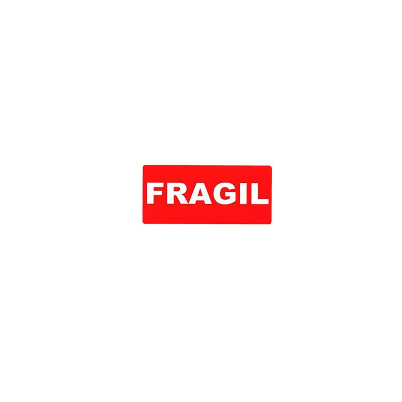 (00296) APLI ETIQUETAS IMPRESAS 'FRÁGIL' 100X50MM C/ROMOS ROLLO DE 200 BLANCO/ROJO (00296) APLI ETIQUETAS IMPRESAS 'FRÁGIL' 100X50MM C/ROMOS ROLLO DE 200 BLANCO/ROJO