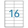 (10524) MULTI-3 ETIQUETAS ADHESIVAS 105X37MM INKJET/LÁSER C/RECTOS 16 X 500H BLANCO