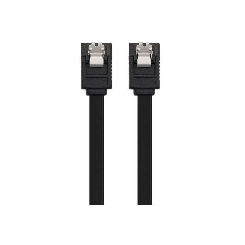 (10.18.1001-BK) NANOCABLE CABLE SATA III DATOS 6 GBP/S CON ANCLAJES (10.18.1001-BK) NANOCABLE CABLE SATA III DATOS 6 GBP/S CON ANCLAJES
