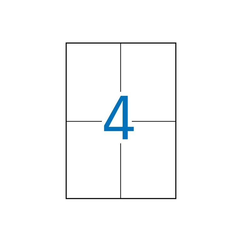 (01227) APLI ETIQUETAS ADHESIVAS 105X148MM LÁSER C/RECTOS 4 X 20H POLIÉSTER BLANCO (01227) APLI ETIQUETAS ADHESIVAS 105X148MM LÁSER C/RECTOS 4 X 20H POLIÉSTER BLANCO