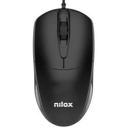 (MOUSB1011) NILOX RATÓN CABLE USB 1200DPI NEGRO