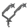 (NXDMA02B) NILOX SOPORTE DE MESA GIRATORIO E INCLINABLE 2 BRAZOS ARTICULADO HASTA 32" NEGRO