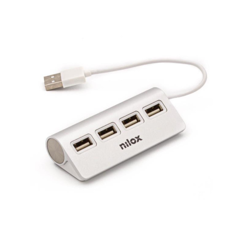 (NXHUB04ALU2) NILOX HUB 4 PUERTOS USB 2.0 CABLE 15 (NXHUB04ALU2) NILOX HUB 4 PUERTOS USB 2.0 CABLE 15