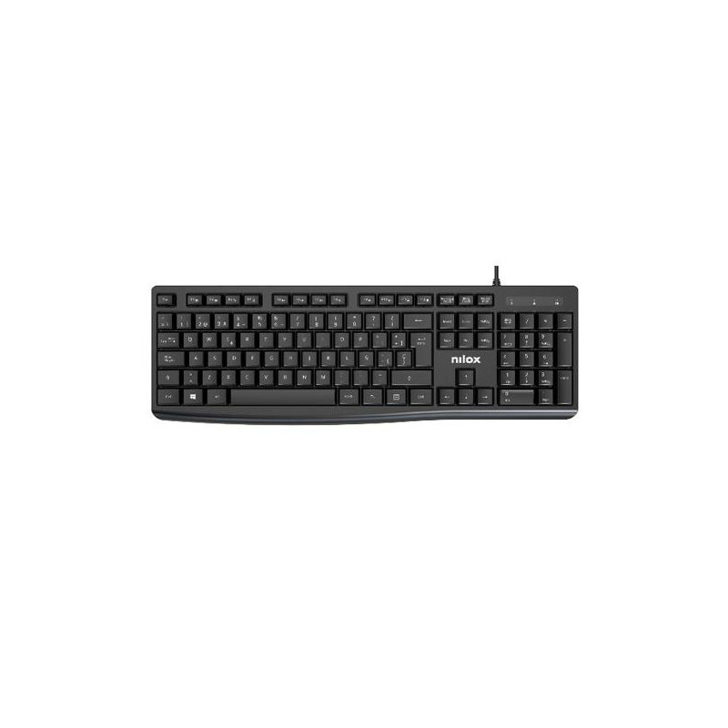(NXKBE000013) NILOX TECLADO CABLE USB NEGRO ESPAÑOL (NXKBE000013) NILOX TECLADO CABLE USB NEGRO ESPAÑOL