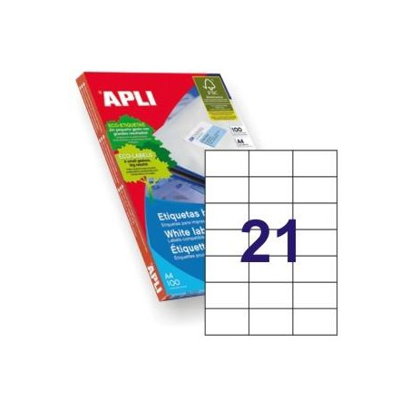 (01276) APLI ETIQUETAS ADHESIVAS 70X42