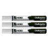 (34438398) NOBO MARCADORES TIZA LÍQUIDA BORRADO HÚMEDO BLANCO PACK -3U-