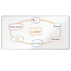 (1915151) NOBO PIZARRA PREMIUM PLUS DE ACERO VITRIFICADO 240X120CM BLANCO