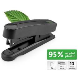 (020-1957) NOVUS GRAPADORA B10 PROFESIONAL RE+NEW INCLUYE 200 GRAPAS NO.10 NEGRO