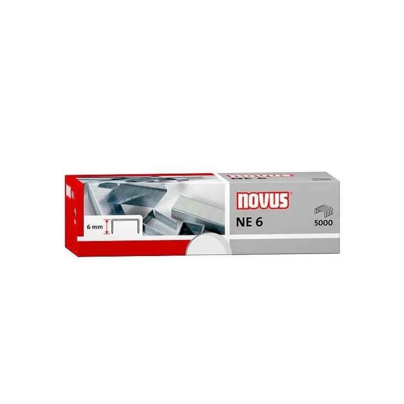 (042-0001) NOVUS GRAPAS NE 6 SUPER PARA GRAPADORAS ELÉCTRICAS CAJA -5000U- (042-0001) NOVUS GRAPAS NE 6 SUPER PARA GRAPADORAS ELÉCTRICAS CAJA -5000U-