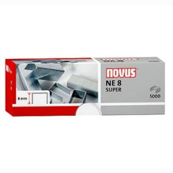 (042-0002) NOVUS GRAPAS NE 8 SUPER PARA GRAPADORAS ELÉCTRICAS CAJA 5000 UD