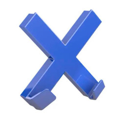 (95550-14820) NOVUS DAHLE 95550 IMÁN MEGA MAGNET CRUZ XL 9X9CM C/GANCHOS AZUL