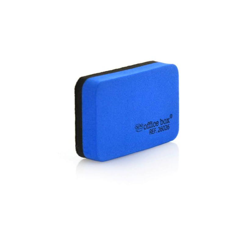 (26026) OFFICE BOX MINI BORRADOR  PIZARRA BLANCA 73X44X15MM AZUL